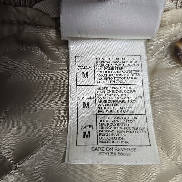 VTG Disney Store Eeyore Denim Varsity Jacket Sz M Quilted Bomber Winnie The Pooh - Picture 6 of 10